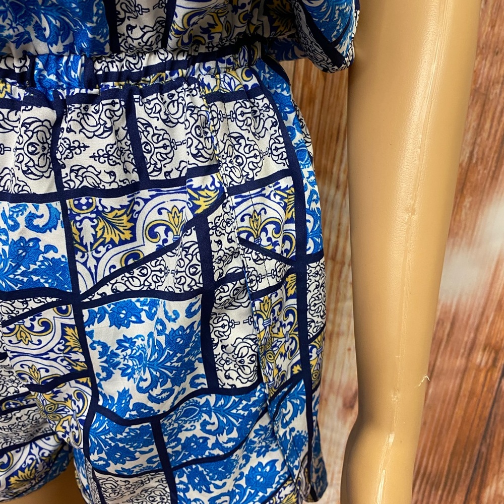 Thread Story Patchwork Print Romper - Picture 3 of 13